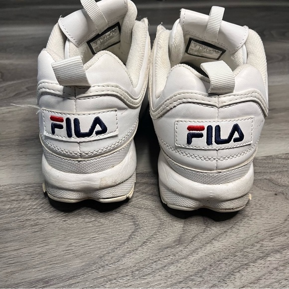 Men’s FILA Disruptor II Chunky White Sneaker Size 8 - Picture 5 of 7